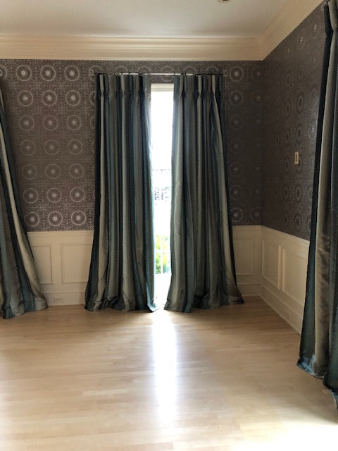 Custom Silk Drapes