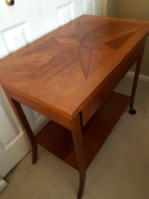 Wood Nautical Table w/ Drawer