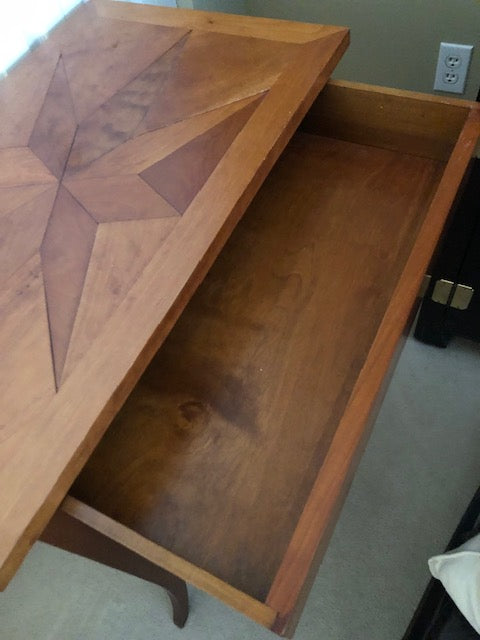 Wood Nautical Table w/ Drawer