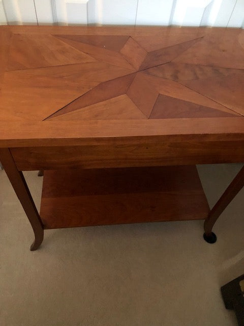 Wood Nautical Table w/ Drawer